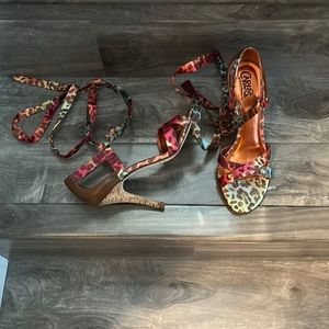 Animal print heels